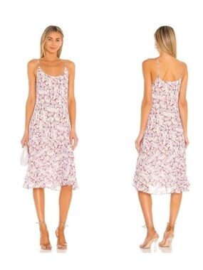 Rag & Bone Eva Floral Slip Dress in Multicolor (Lavender/Pink)